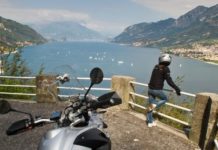 Lago di Como in moto